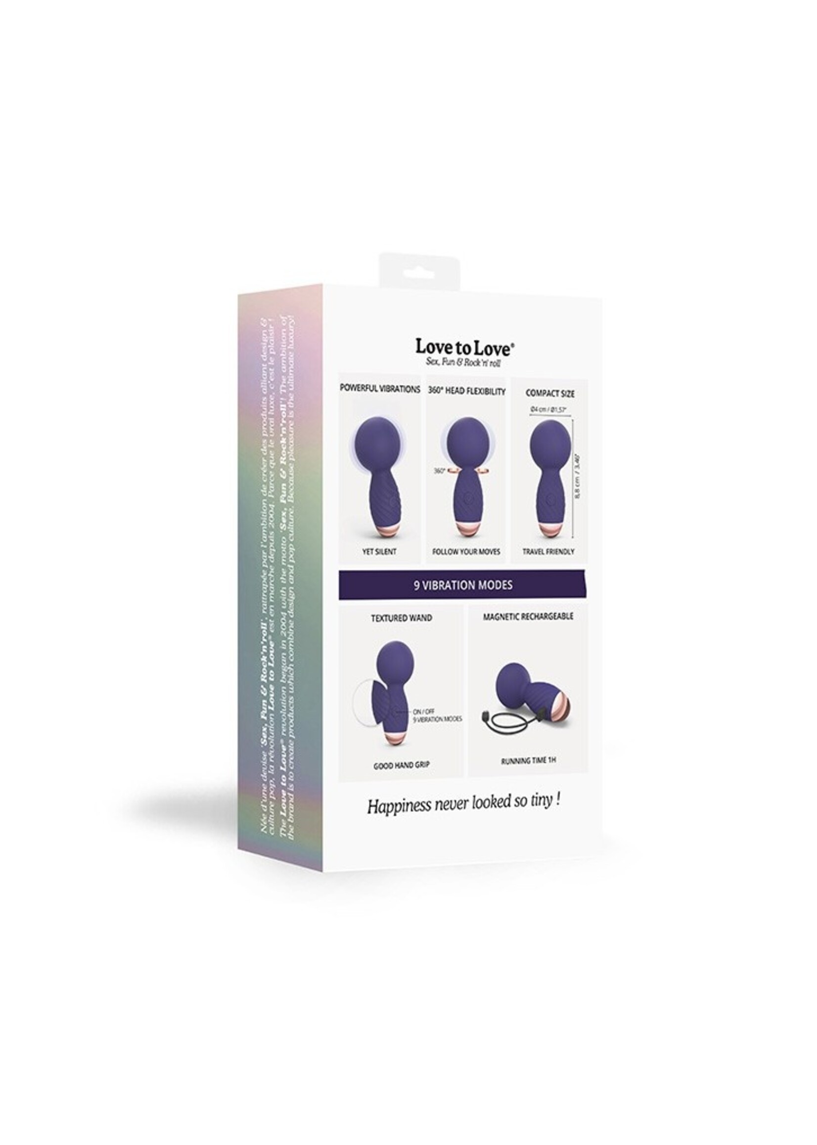 Love to Love Itsy Bitsy - massagestick met flexibele 360°-kop