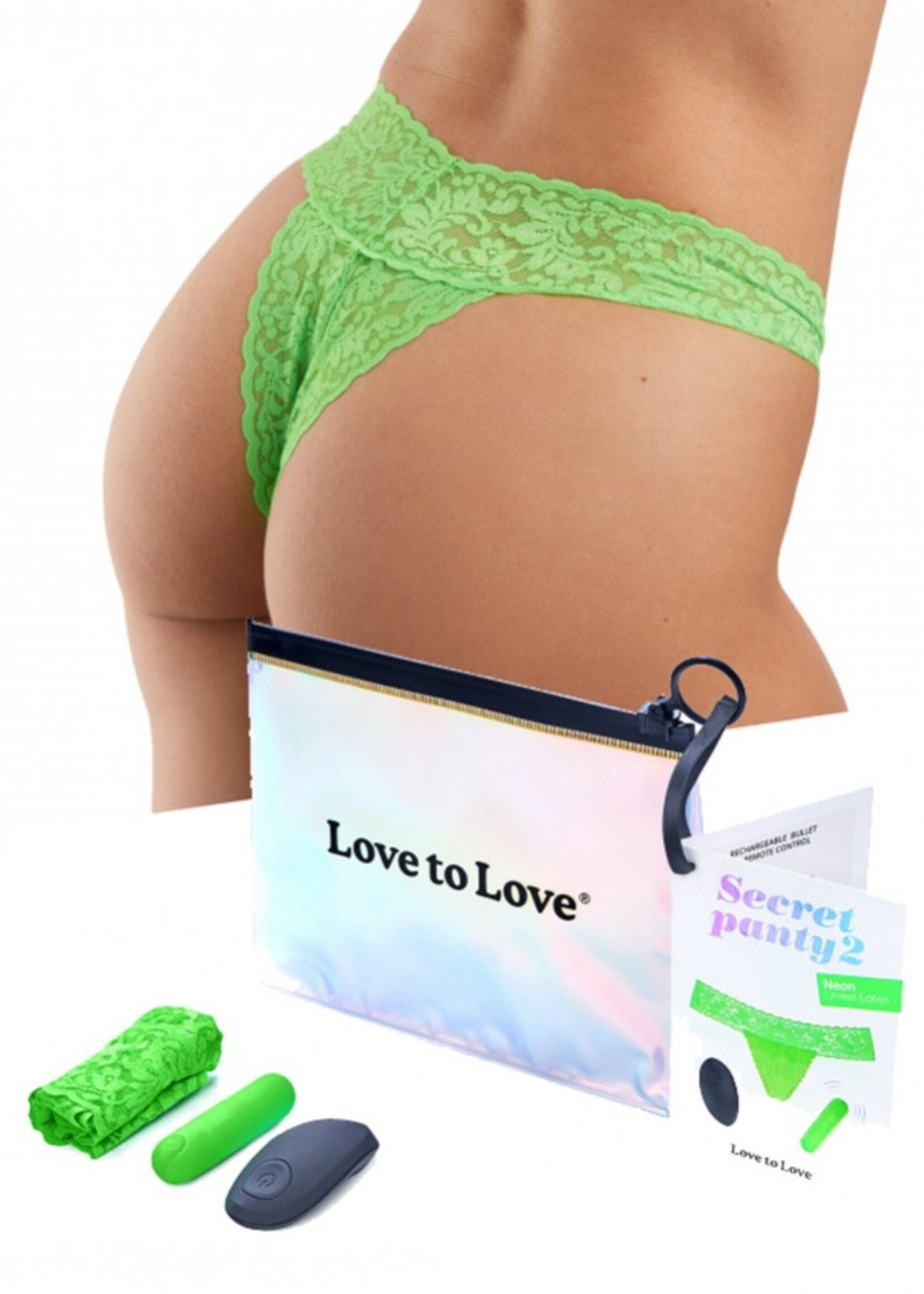 Love to Love Secret Panty 2 - Draagbare vibrator met afstandsbediening