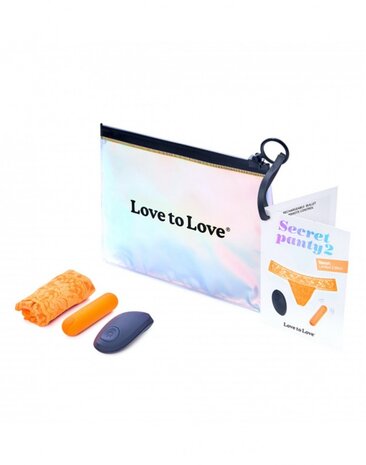 Love to Love Secret Panty 2 - Tragbarer Vibrator mit Fernbedienung