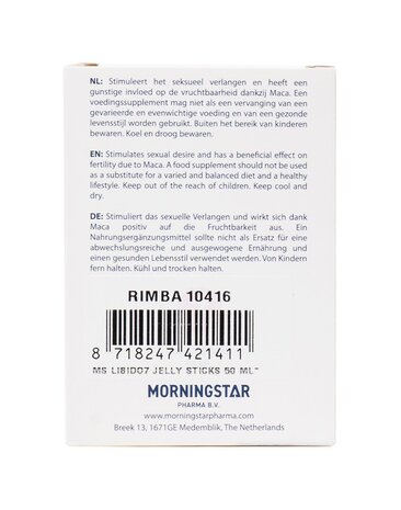 Morningstar Libido7 Jelly Sticks - 50 ml Morningstar Libido7 Jelly Sticks - 50 ml