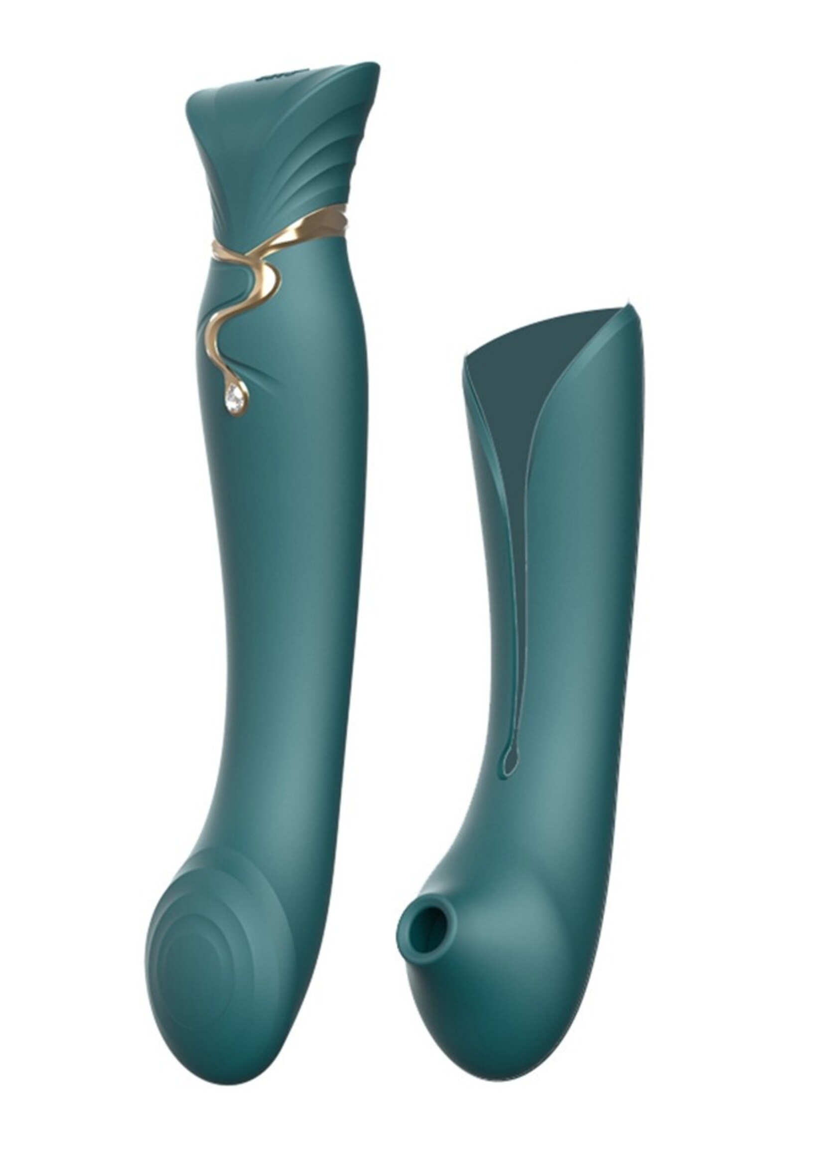 ZALO Queen Set - Vibrator met drukgolffunctie en app-bediening