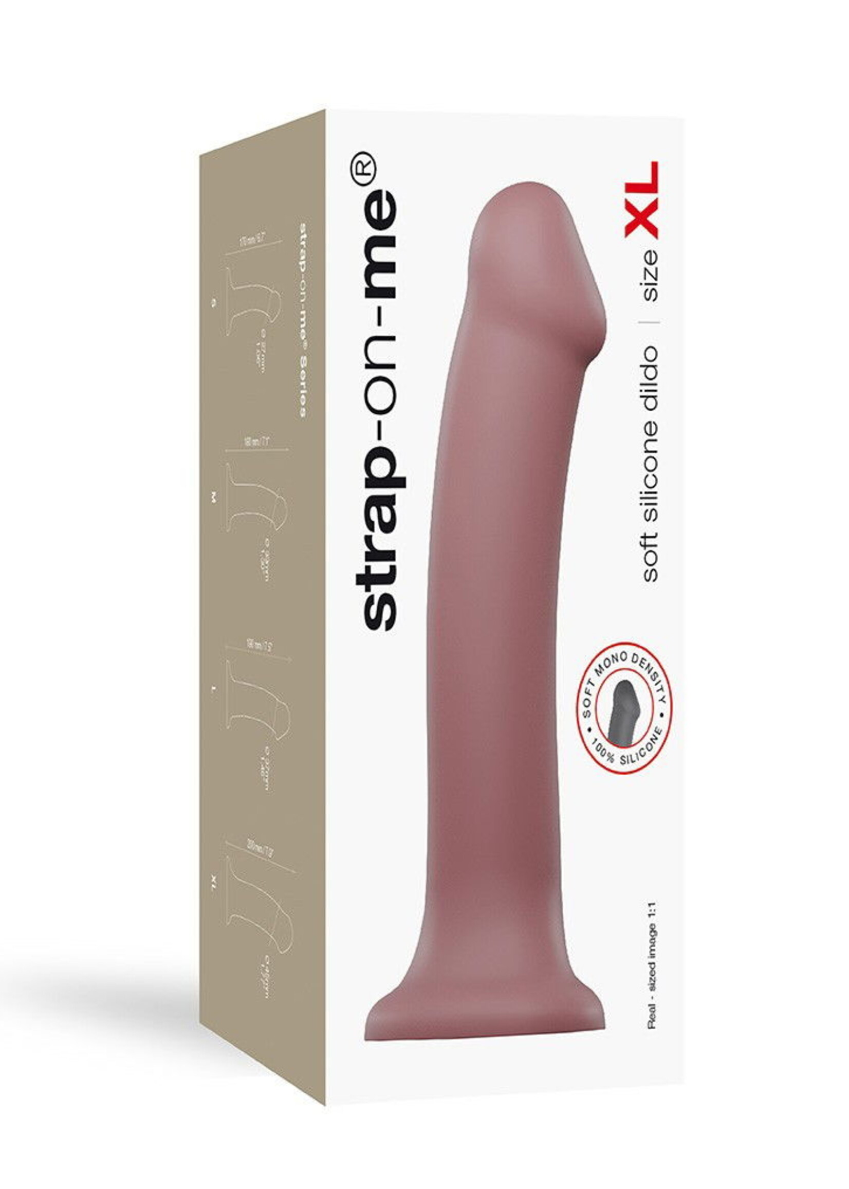 Strap-On-Me Dual Density Dildo - XL - Ø 4.5 x 20 cm.