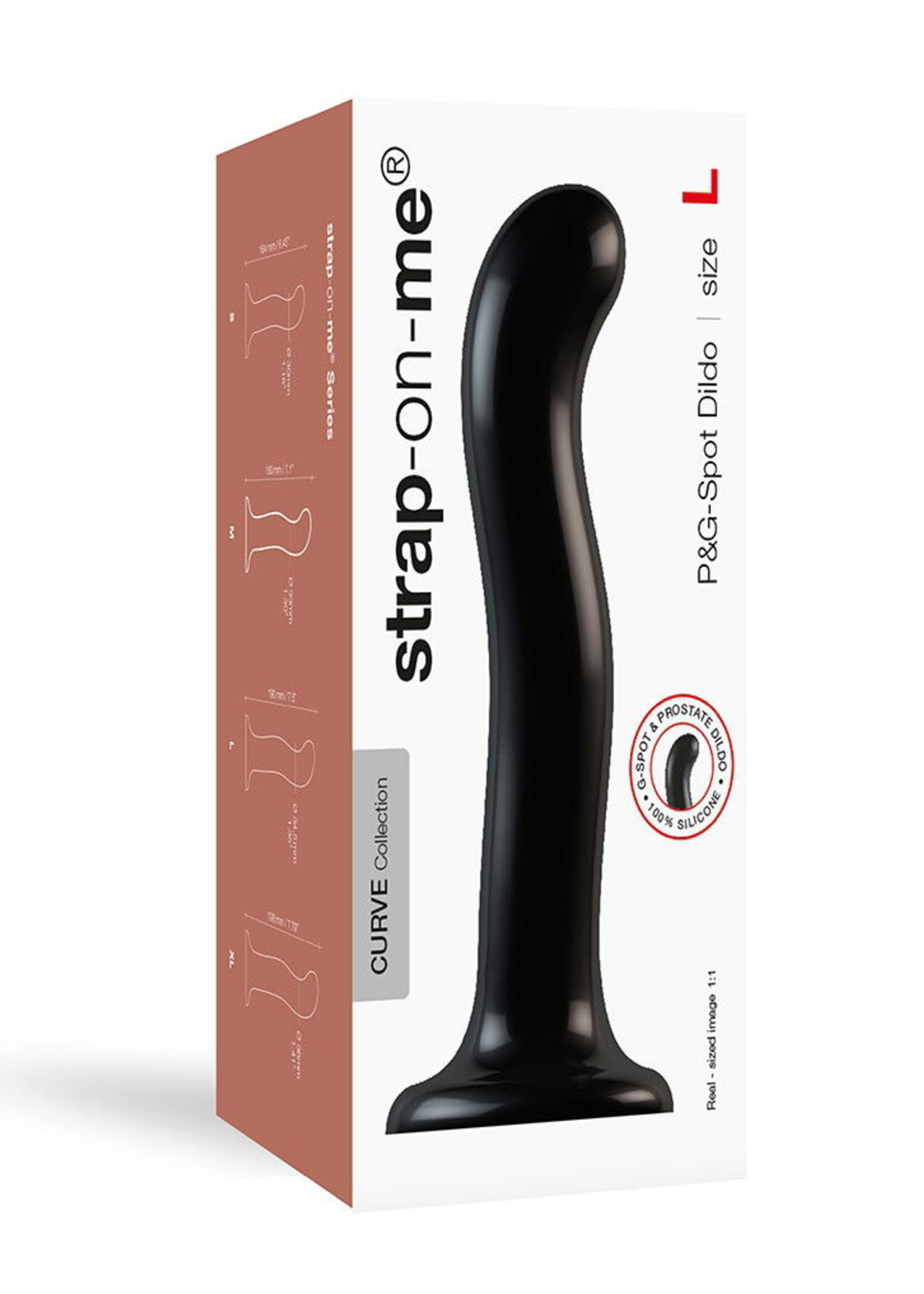 Strap-On-Me Strap-on-Me P&G Spot Dildo - Taille L - Ø 3.45 x 19 cm