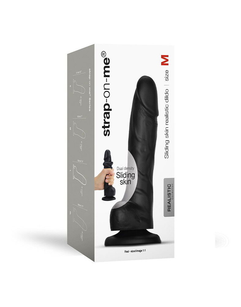 Strap-On-Me Realistischer Sliding Skin Dildo M - Realistischer Dildo 18 cm Ø3,8 cm