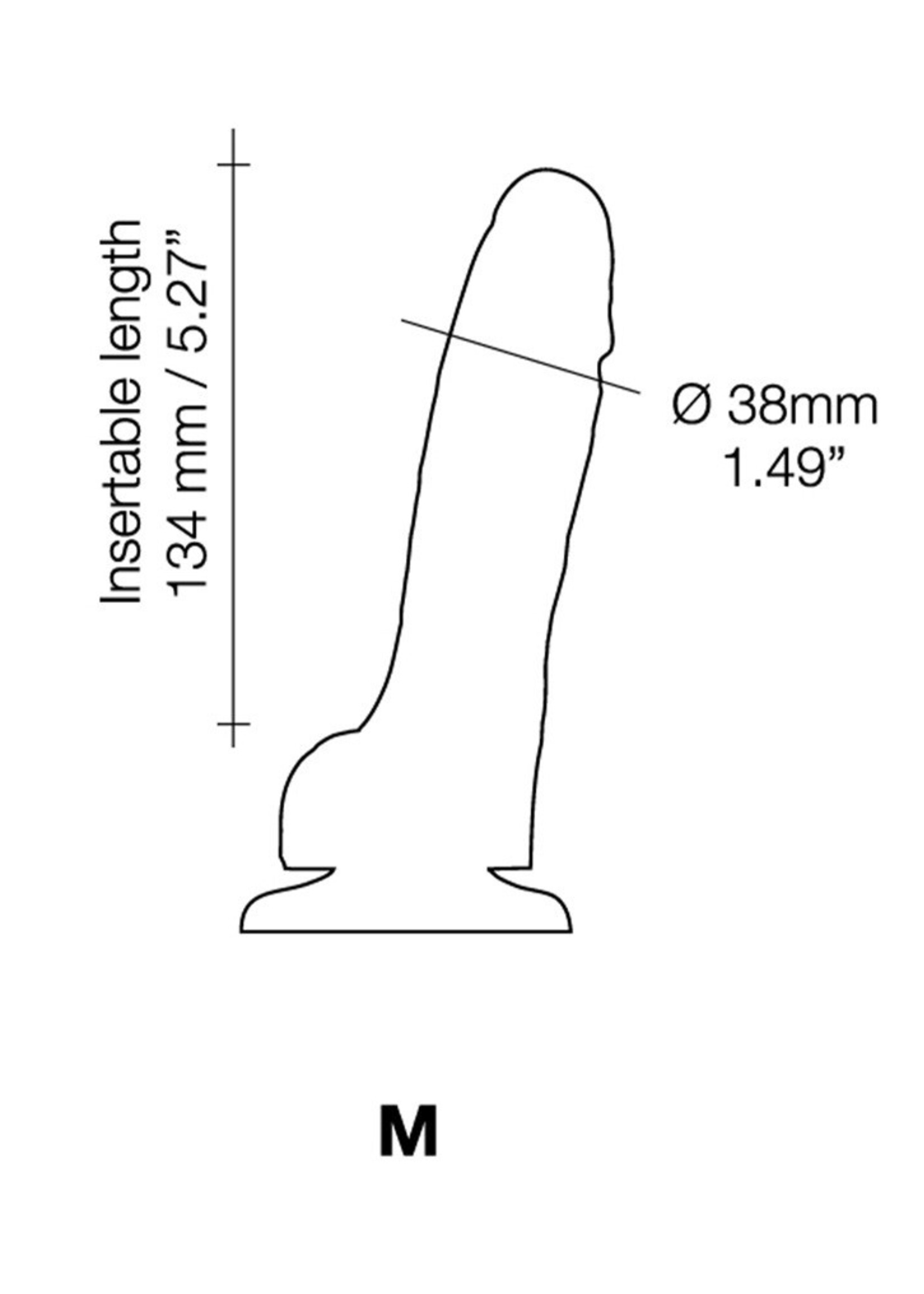 Strap-On-Me Gode Réaliste Sliding Skin - Taille M - Ø 3.8 x 18 cm