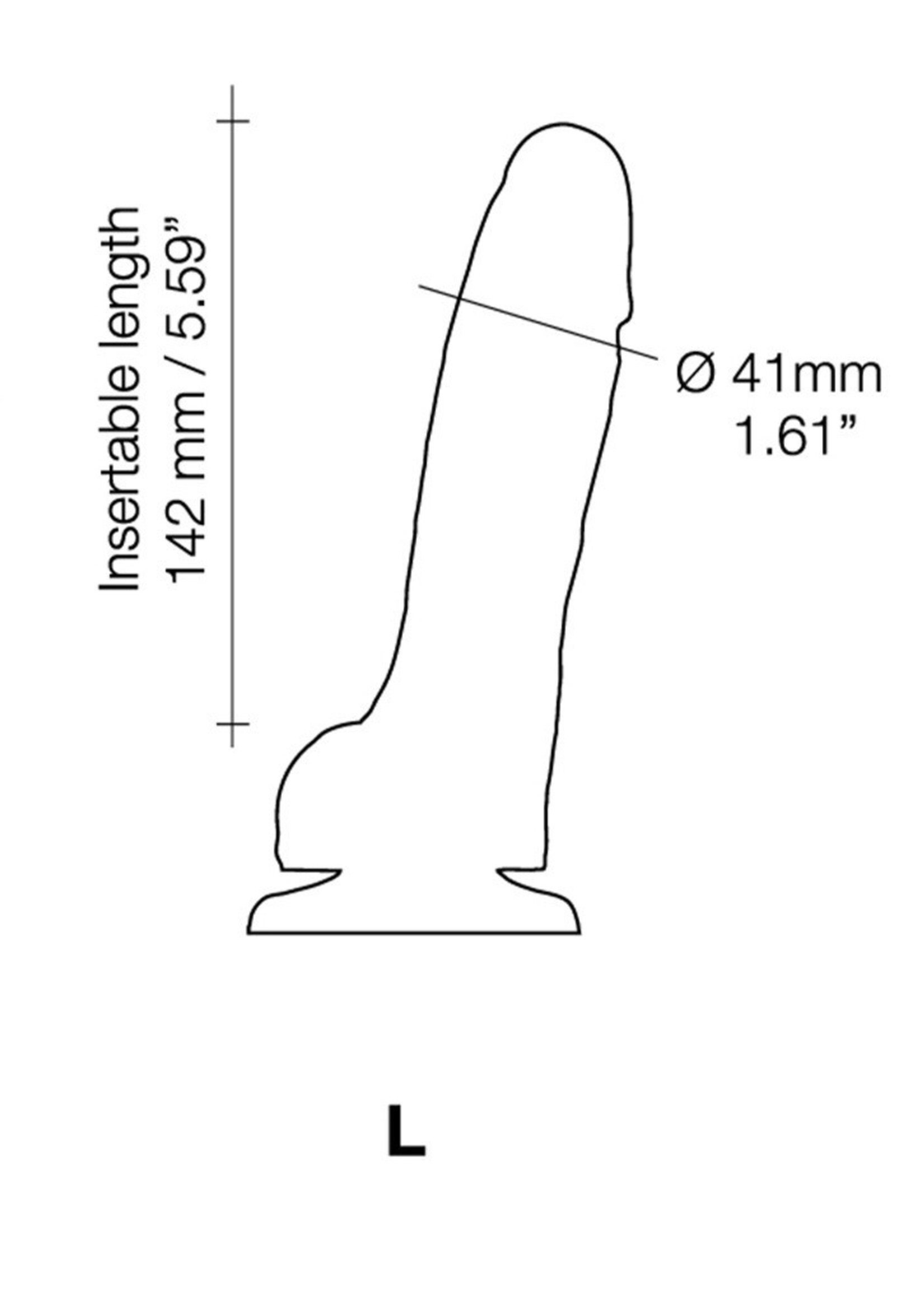 Strap-On-Me Realistischer Sliding Skin Dildo L - Realistischer Dildo 19 cm Ø4,1 cm