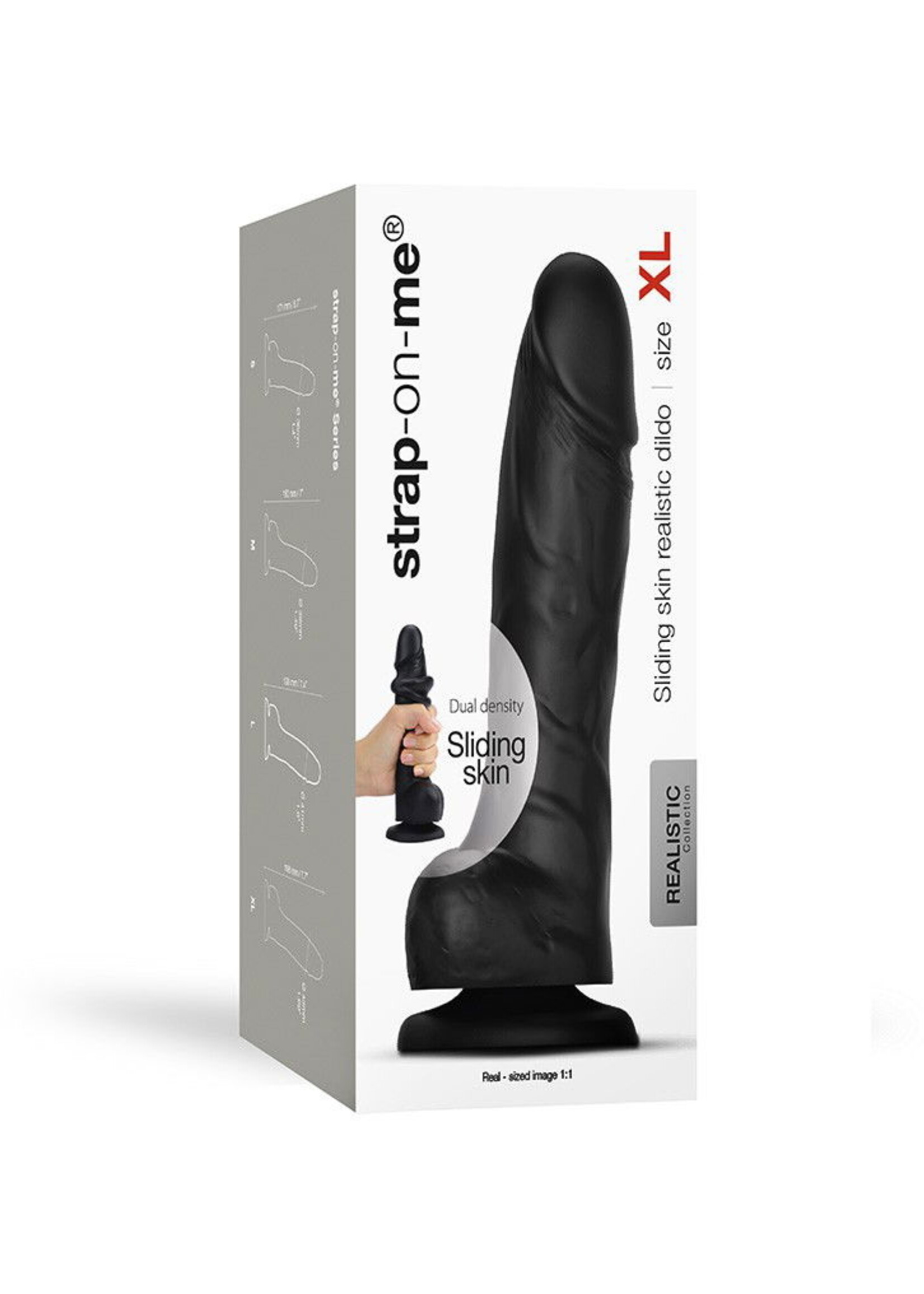 Strap-On-Me Realistischer Sliding Skin Dildo XL - Realistischer Dildo 19,8 cm Ø4,3 cm
