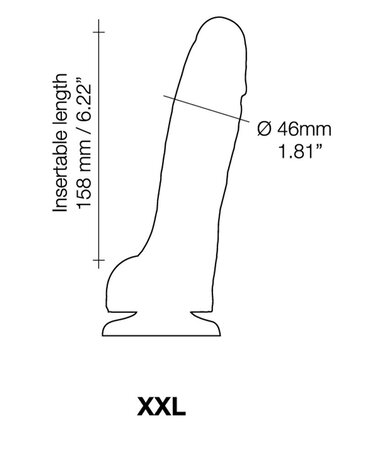 Strap-On-Me Strap-On-Me - Gode Réaliste Sliding Skin - Taille XXL - Ø 4.6 x 20.8 cm Strap-On-Me Strap-On-Me - Gode Réaliste Sliding Skin - Taille XXL - Ø 4.6 x 20.8 cm