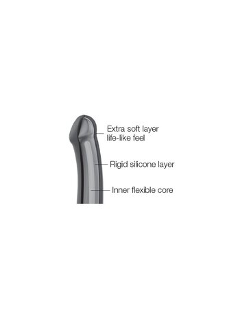 Strap-On-Me Dual Density Dildo - S - Ø 2.7 x 17 cm