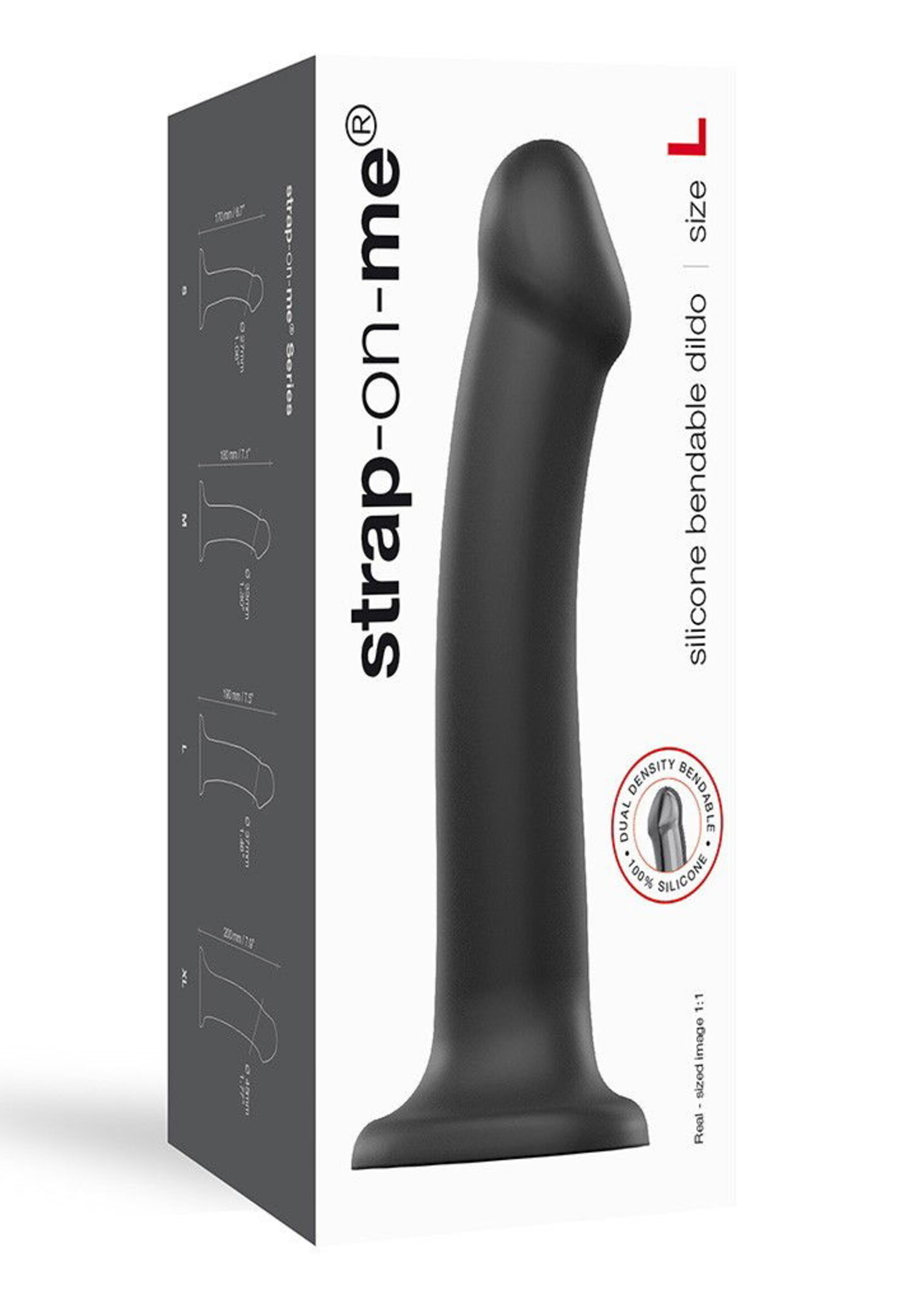 Strap-On-Me Dual Density Dildo L - Realistischer Dildo 19 cm Ø3,7 cm