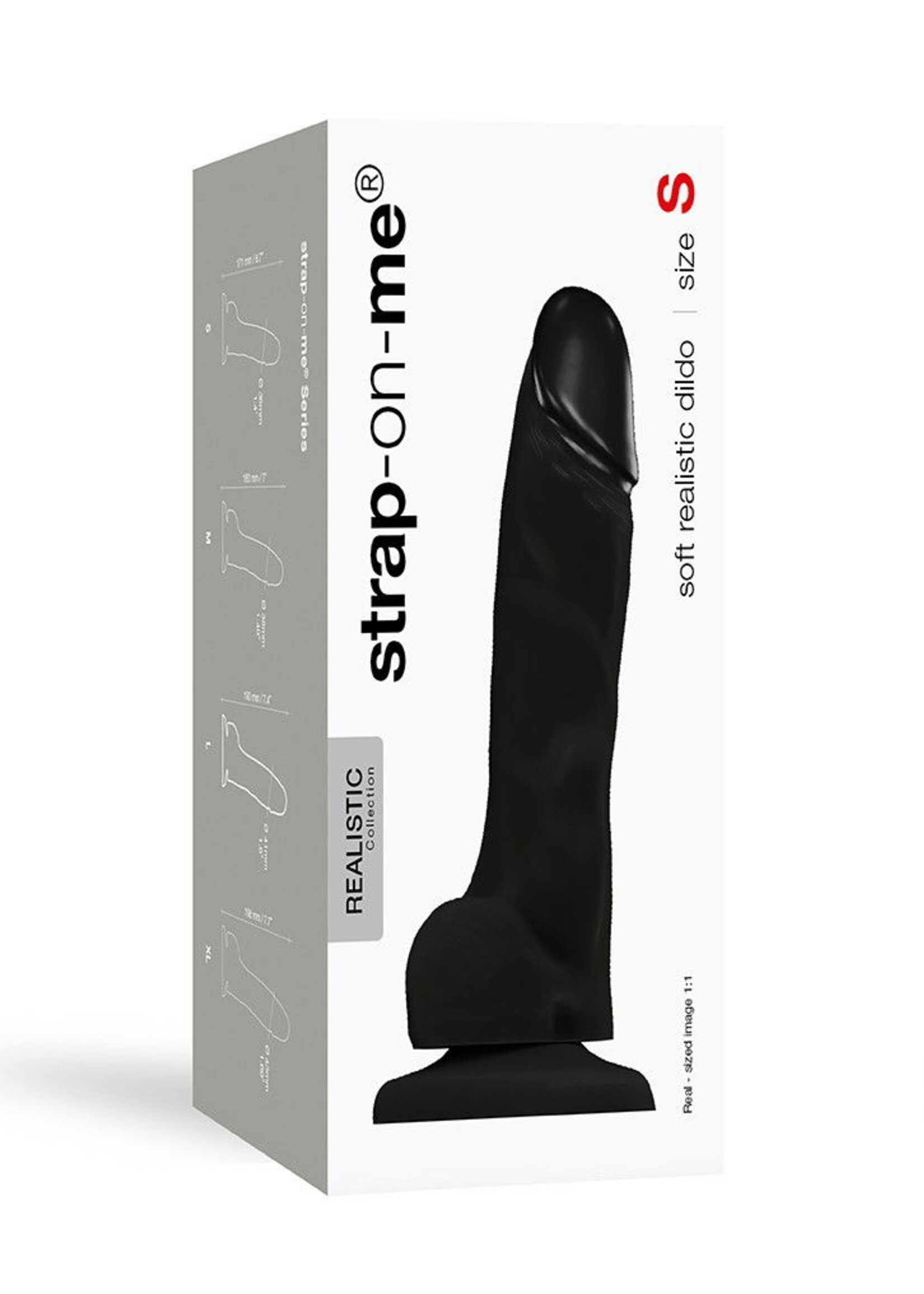 Strap-On-Me Soft Realistic Dildo - Taille S - Ø 3.6 x 17.1 cm