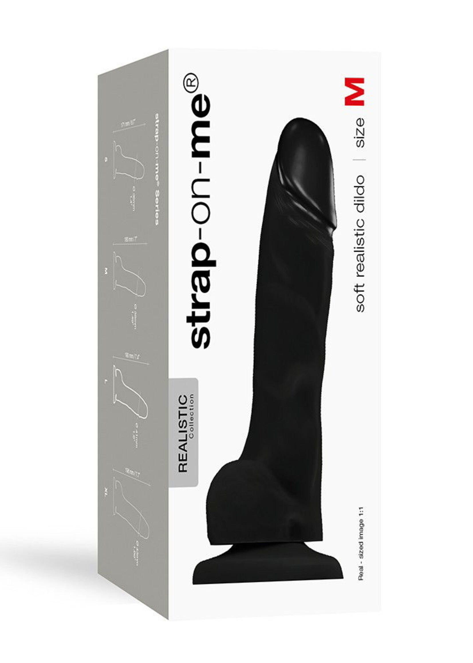 Strap-On-Me Soft Realistic Dildo - Taille M - Ø 3.8 x 18 cm
