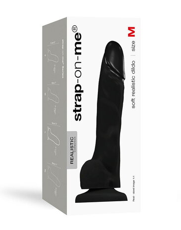Strap-On-Me Soft Realistic Dildo - Taille M - Ø 3.8 x 18 cm