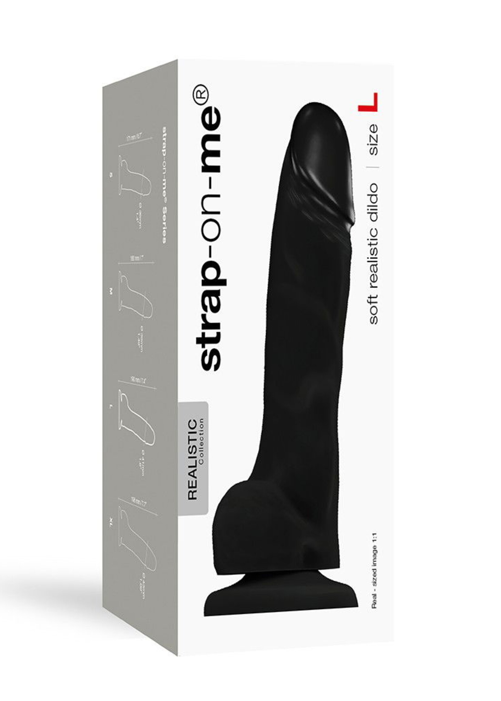Strap-On-Me Soft Realistic Dildo L - Realistischer Dildo 19 cm Ø4,1 cm