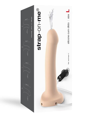 Strap-On-Me Squirting Cum Dildo L - Realistischer Dildo mit Spritzfunktion 19,6 cm Ø3,6 cm