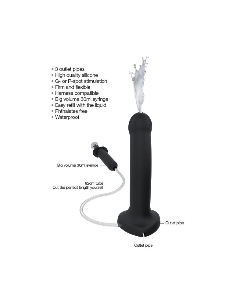 Strap-On-Me Squirting Cum Dildo L - Realistische dildo met spuitfunctie 19,6 cm Ø3,6 cm Strap-On-Me Squirting Cum Dildo L - Realistische dildo met spuitfunctie 19,6 cm Ø3,6 cm