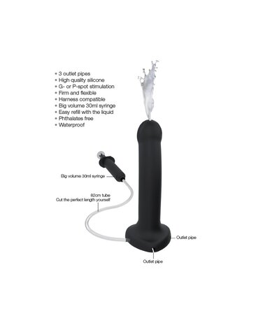 Strap-On-Me Strap-On-Me - Squirting Cum Dildo - Taille L - Ø 3.6 x 19.6 cm Strap-On-Me Strap-On-Me - Squirting Cum Dildo - Taille L - Ø 3.6 x 19.6 cm