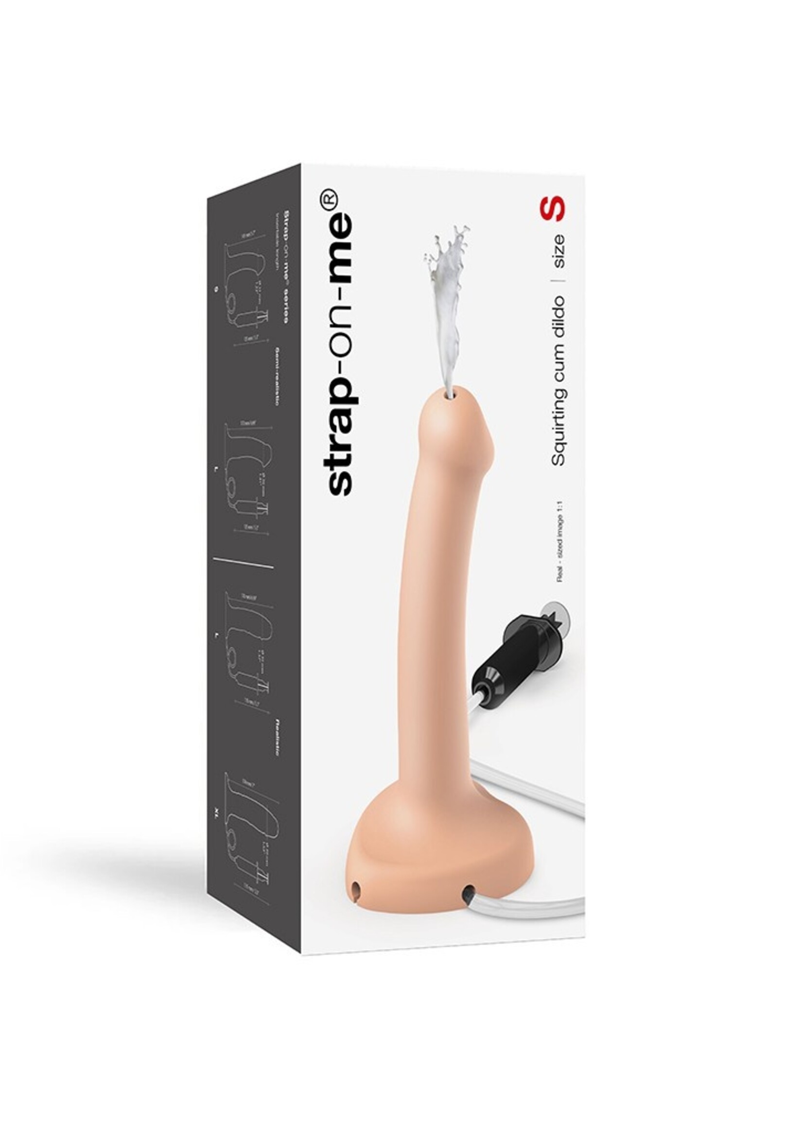Strap-On-Me Squirting Cum Dildo - Taille S - Ø3.1 x 17.3 cm