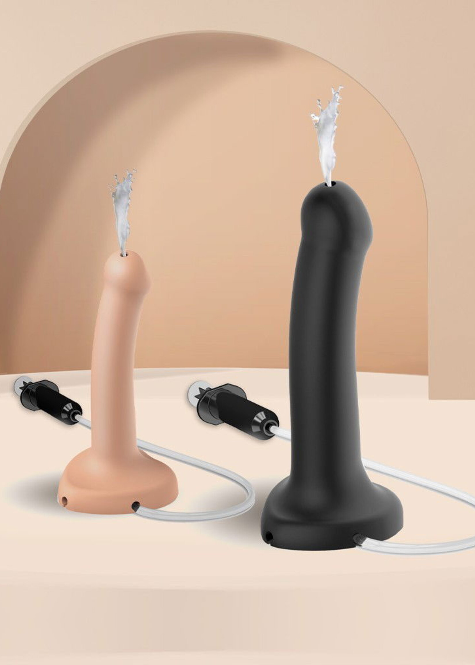 Strap-On-Me Squirting Cum Dildo - Taille S - Ø3.1 x 17.3 cm