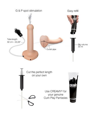 Strap-On-Me Squirting Cum Dildo - Taille S - Ø3.1 x 17.3 cm