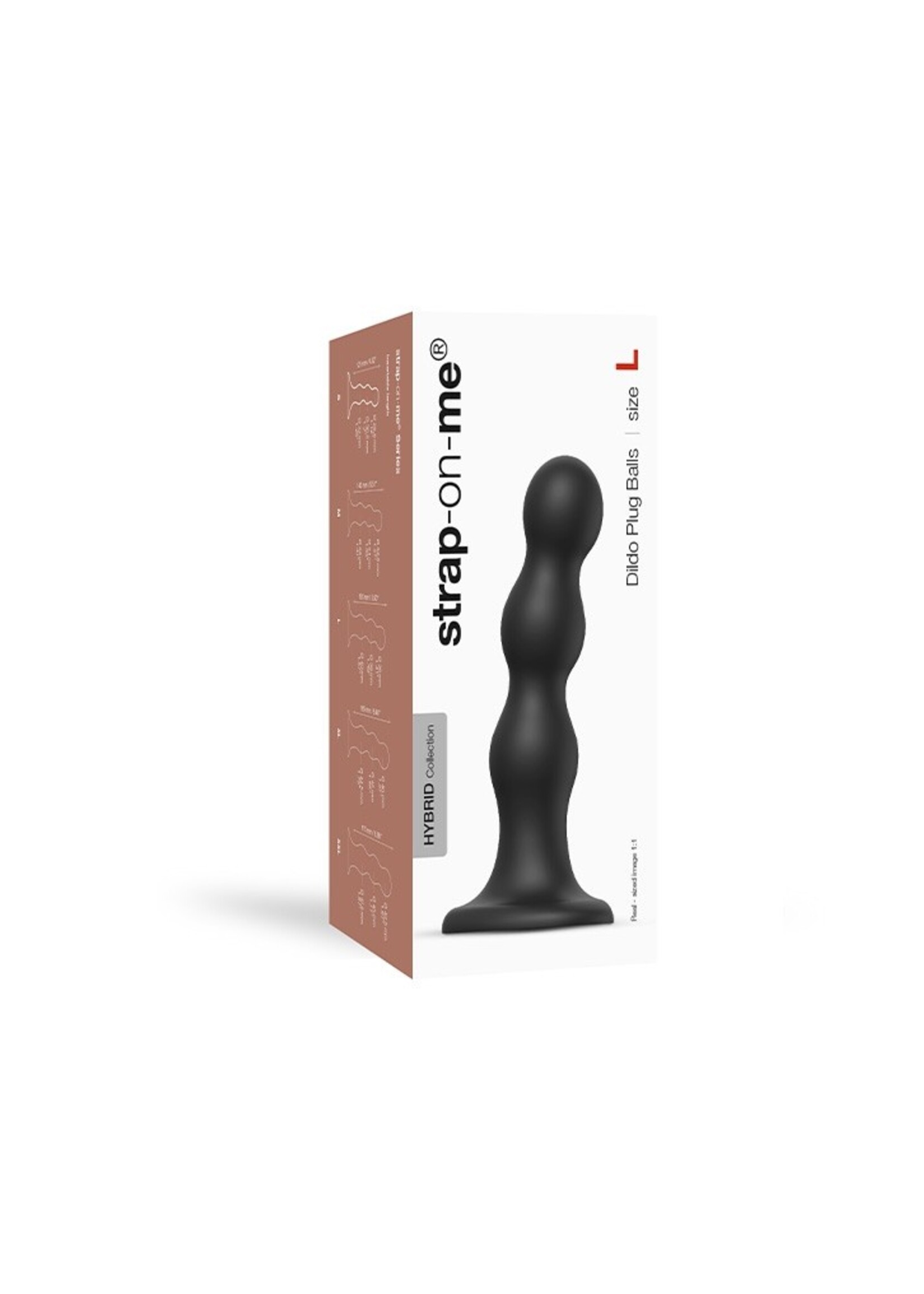 Strap-On-Me Dildo Plug Balls - Taille L - Ø4 x 16.5 cm