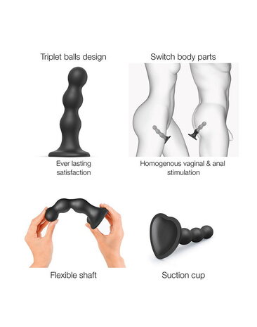 Strap-On-Me Strap-On-Me - Dildo Plug Balls Size L - Ø4 x 16.5 cm Strap-On-Me Strap-On-Me - Dildo Plug Balls Size L - Ø4 x 16.5 cm