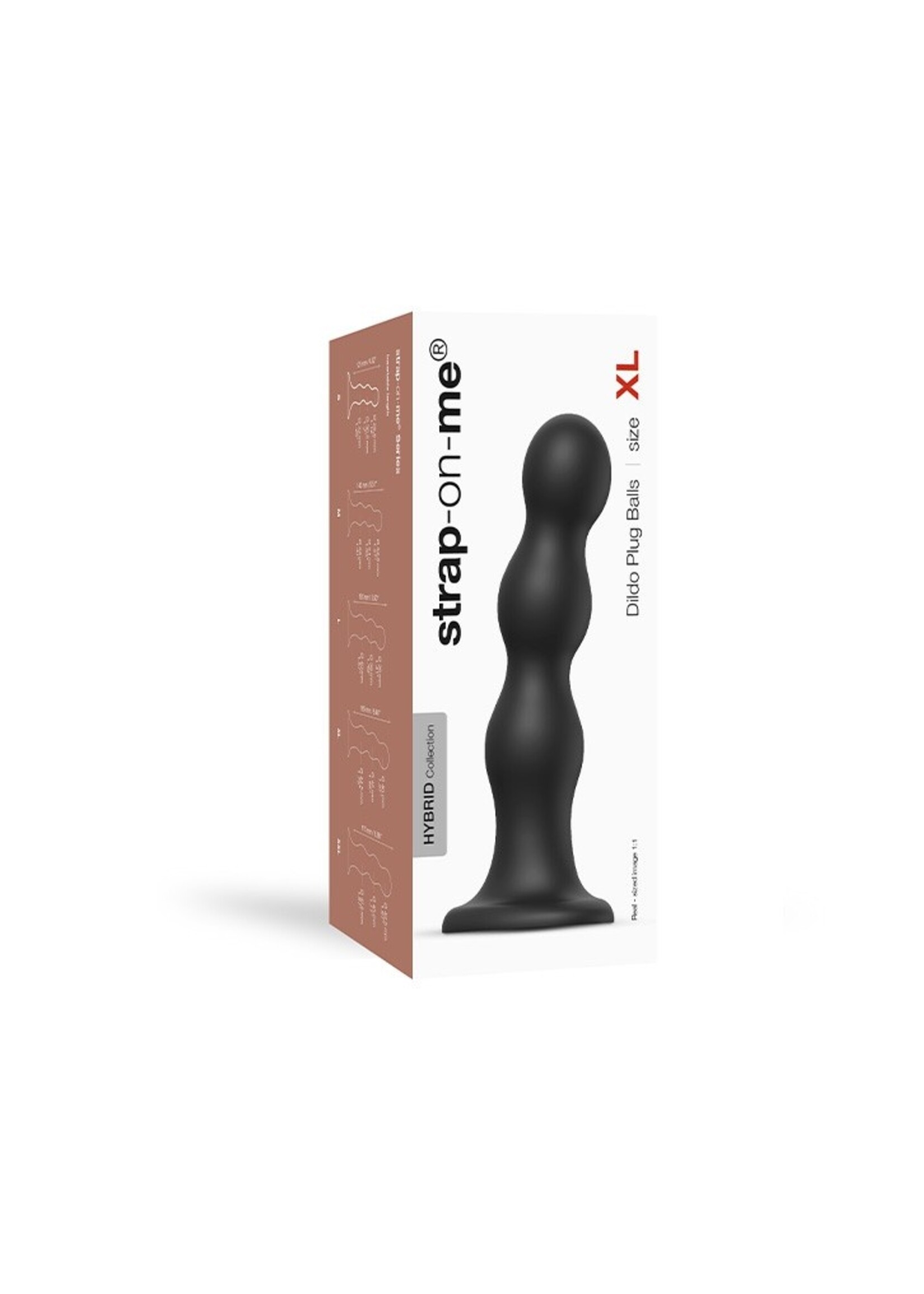 Strap-On-Me Dildo Plug Balls - Taille XL - Ø4.4 x 18 cm