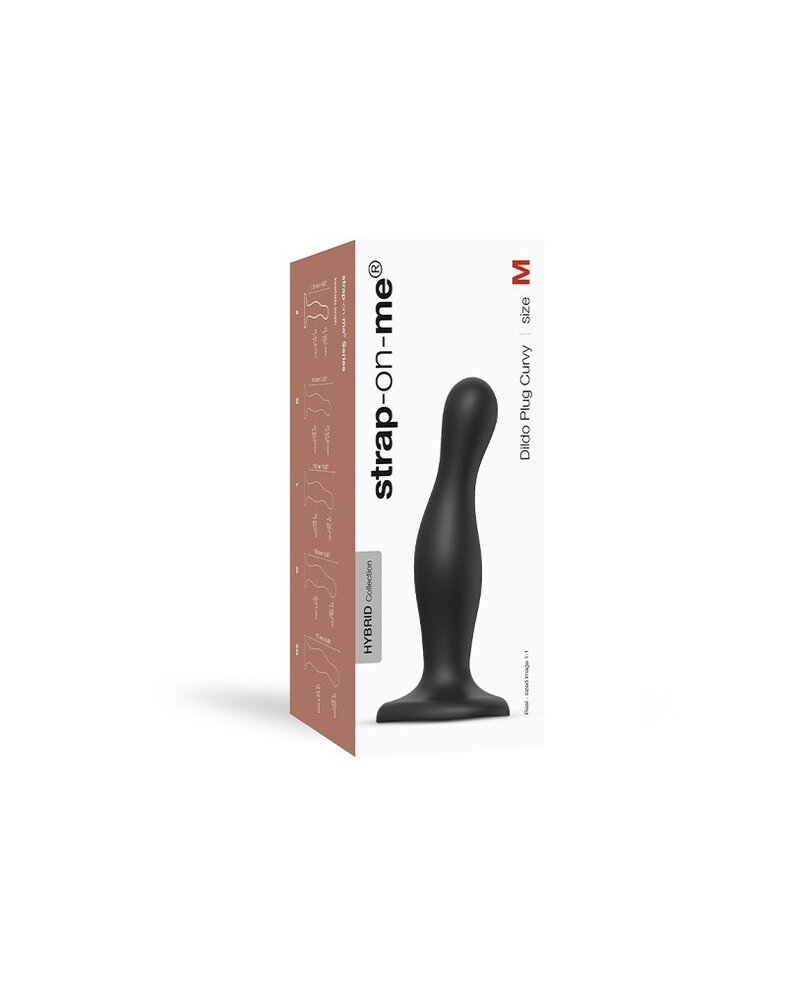 Strap-On-Me Dildo Plug Curvy - Taille M - Ø4.2 x 15 cm
