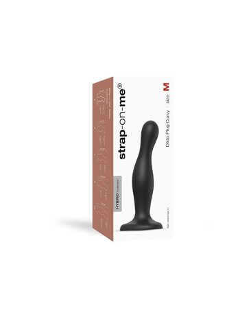 Strap-On-Me Dildo Plug Curvy M - Strap-on dildo 15 cm Ø4,2 cm met G-spot stimulatie Strap-On-Me Dildo Plug Curvy M - Strap-on dildo 15 cm Ø4,2 cm met G-spot stimulatie
