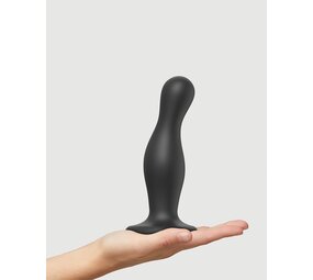 Strap-On-Me Dildo Plug Curvy Maat L - Metallic Paars