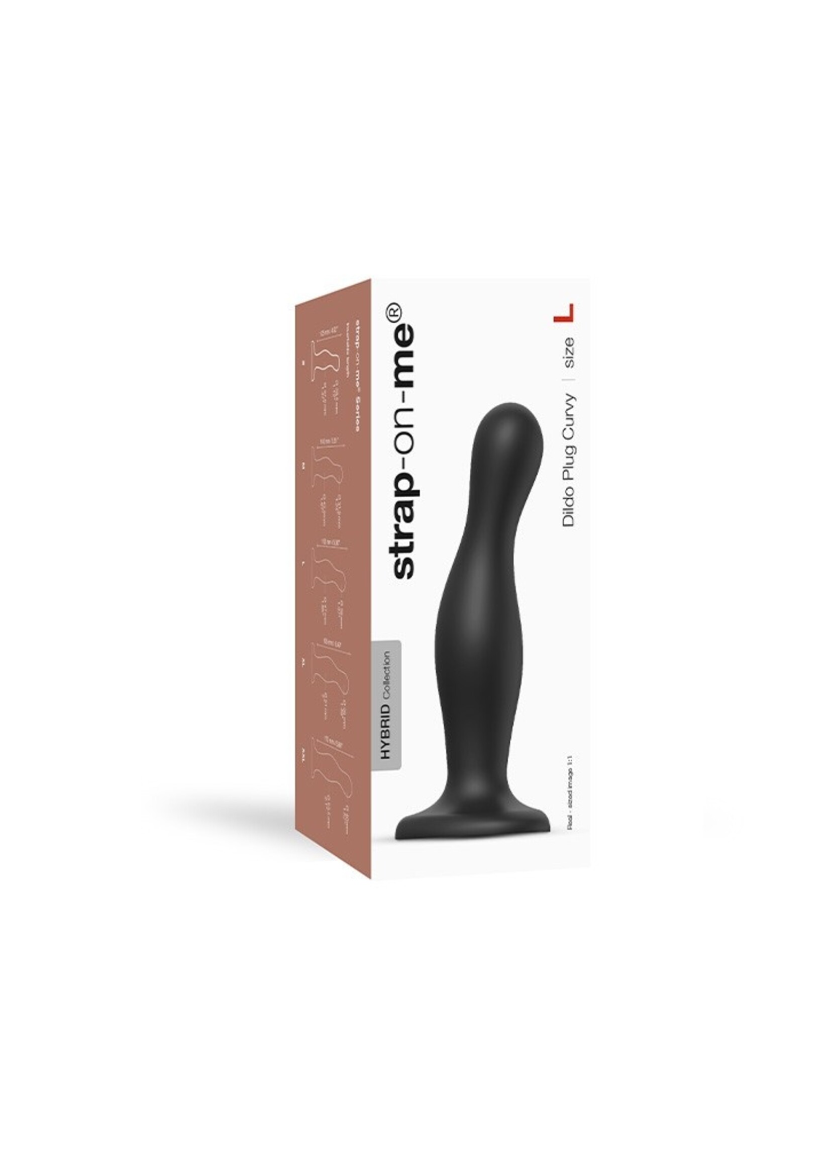 Strap-On-Me Dildo Plug Curvy - Taille L - Ø4.7 x 16.5 cm