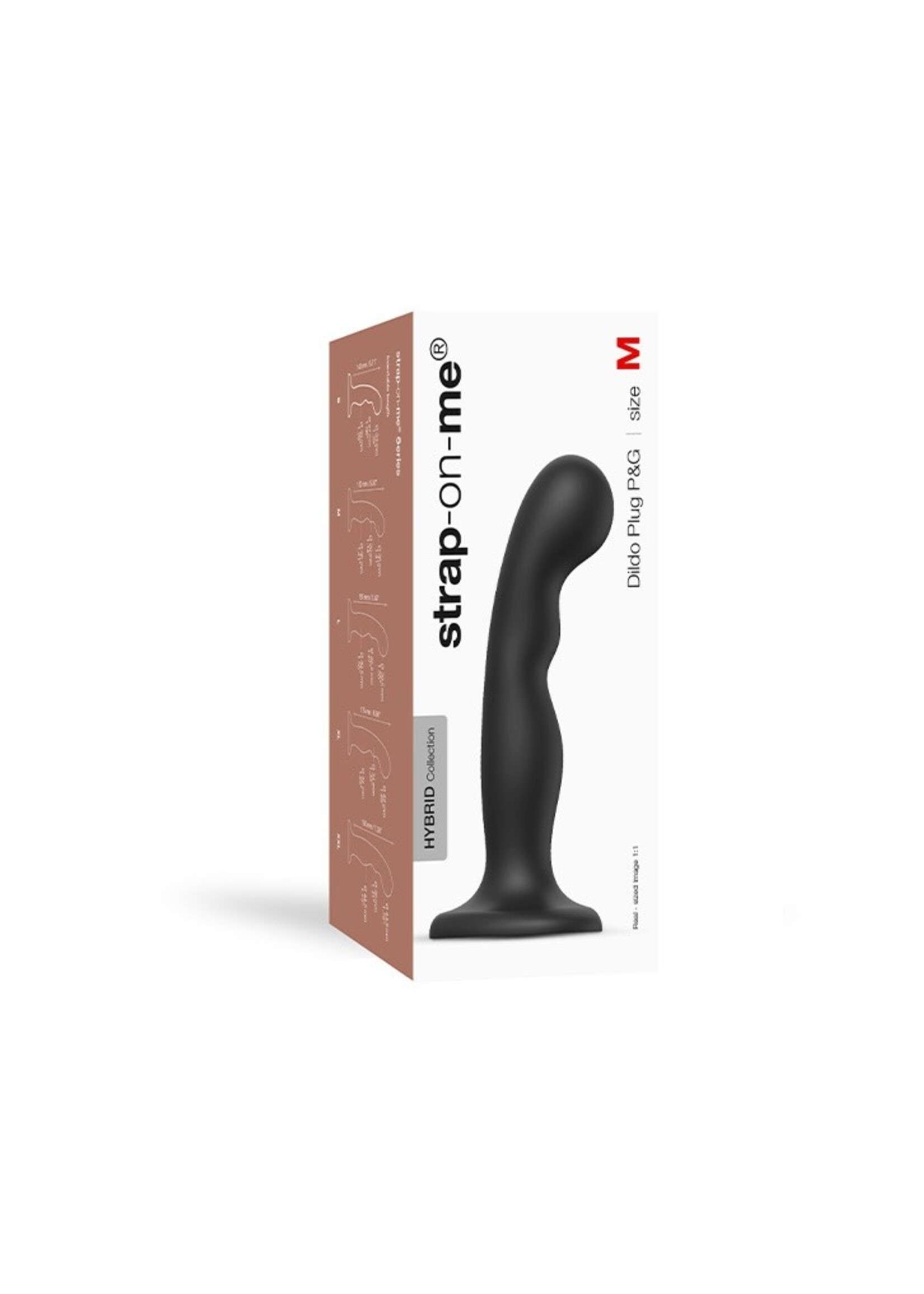 Strap-On-Me Dildo Plug P&G - Taille M - Ø3.6 x 16.5 cm