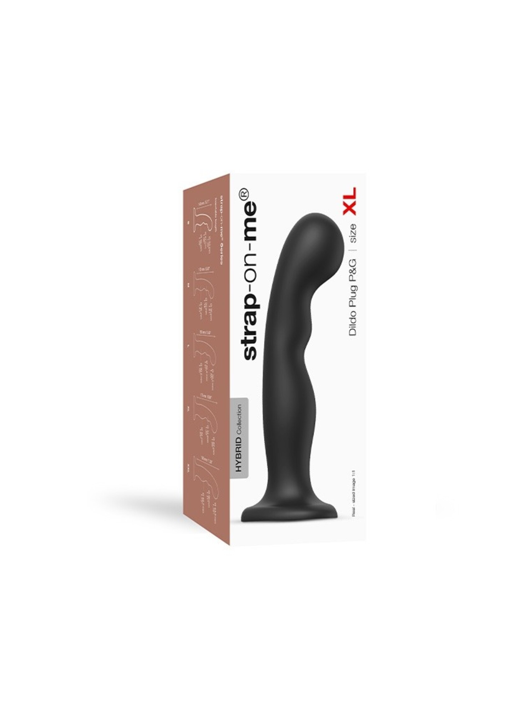 Strap-On-Me Dildo Plug P&G XL - G- & P-Punkt Dildo 17,5 cm Ø 4,2 cm