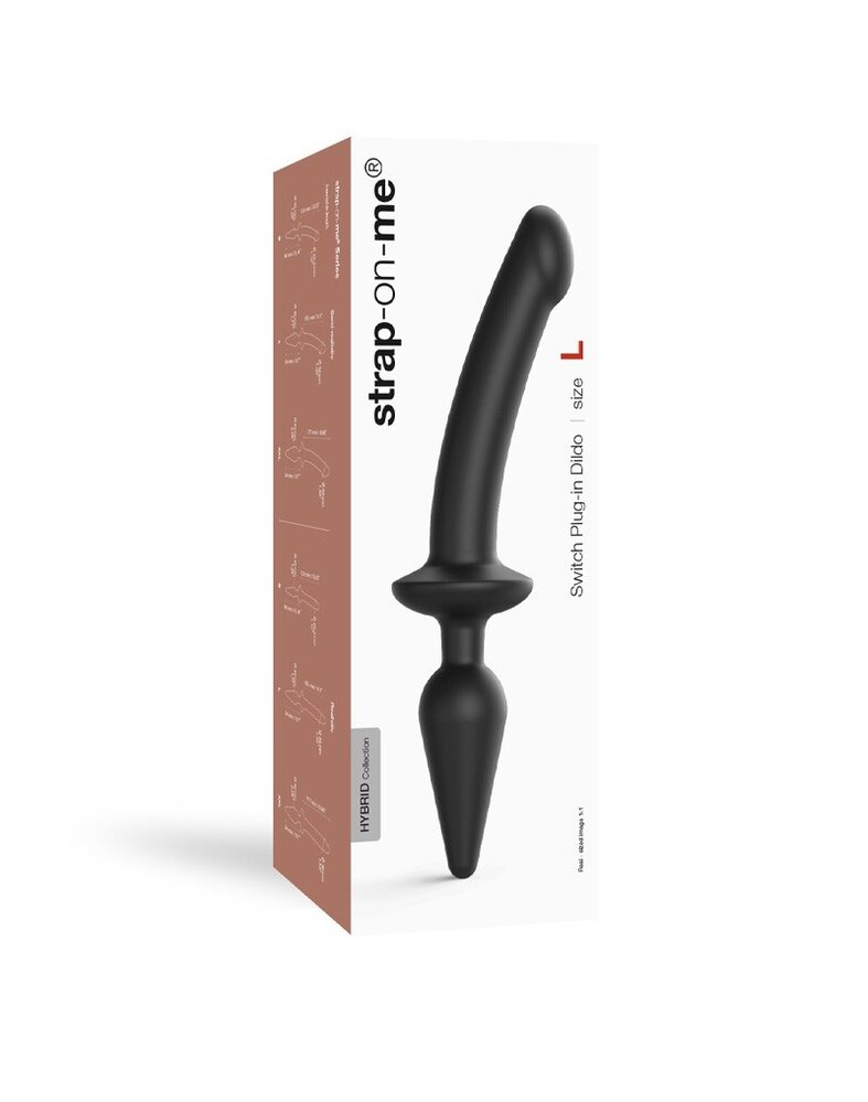 Strap-On-Me Strap-On-Me - Semi-Realistic Switch Plug-In - 2-in-1 Dildo & Butt Plug Size S - Ø 3.3 x 25 cm Strap-On-Me Strap-On-Me - Semi-Realistic Switch Plug-In - 2-in-1 Dildo & Butt Plug Size S - Ø 3.3 x 25 cm