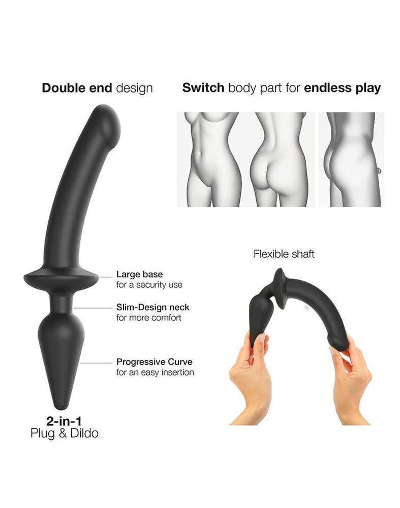 Strap-On-Me Strap-On-Me - Semi-Realistic Switch Plug-In - 2-in-1 Dildo & Butt Plug Size XXL - Ø 5.2 x 31.7 cm Strap-On-Me Strap-On-Me - Semi-Realistic Switch Plug-In - 2-in-1 Dildo & Butt Plug Size XXL - Ø 5.2 x 31.7 cm