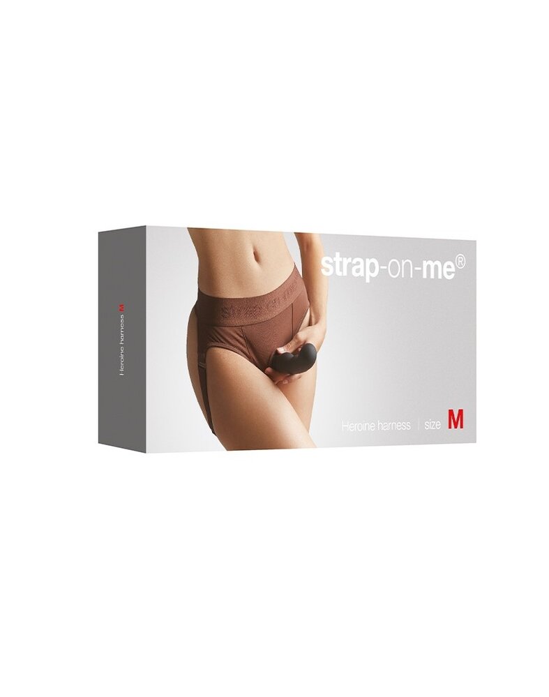 Strap-On-Me Harnas Heroine - strap-on harnas compatibel met alle strap-on dildo's - bruin
