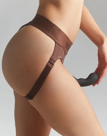 Strap-On-Me Harnas Heroine - strap-on harnas compatibel met alle strap-on dildo's - bruin
