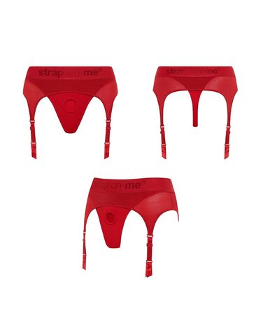 Strap-On-Me Harness Rebel - Harnais Strap-On - Rouge