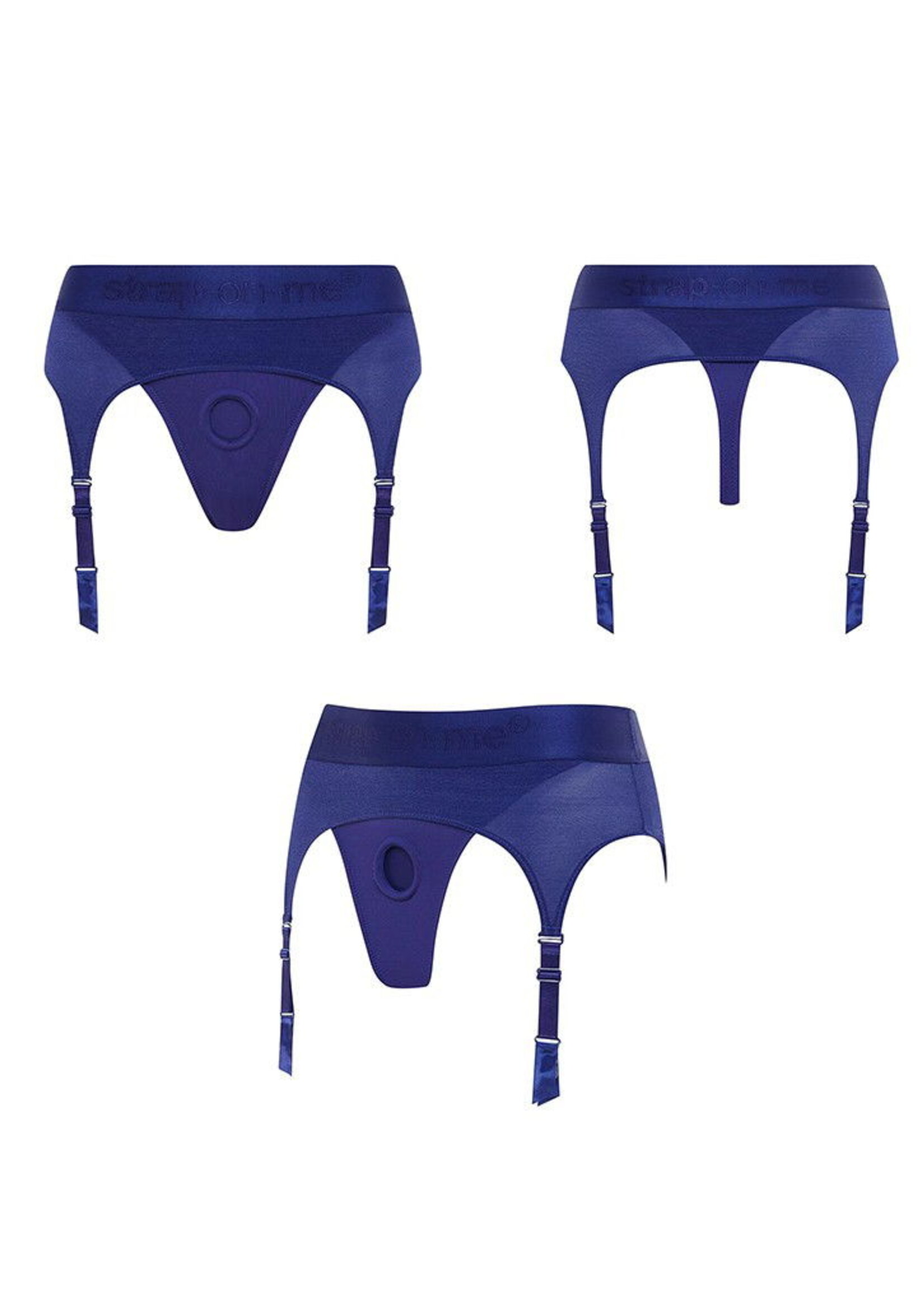 Strap-On-Me Harness Rebel - Harnais Strap-On - Bleu