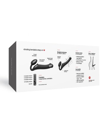 Strap-On-Me Strap-On-Me - Bendable Strap-On Vibrator with Remote Control Size M - Ø 3.3 x 18 cm Strap-On-Me Strap-On-Me - Bendable Strap-On Vibrator with Remote Control Size M - Ø 3.3 x 18 cm
