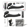 Strap-On-Me Vibromasseur Strap-On Pliable avec Télécommande - Taille M - Ø 3.3 x 18 cm