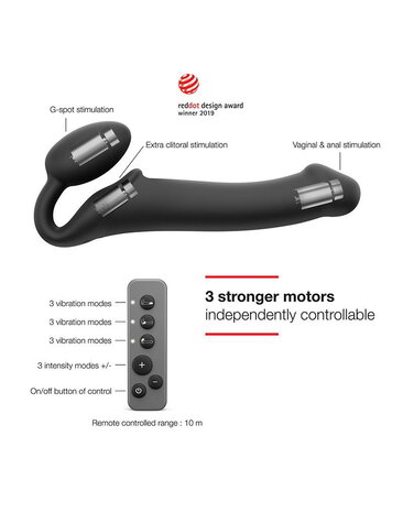 Strap-On-Me Biegsamer Strap-On-Vibrator L - Strapless Strap-On-Vibrator mit Fernbedienung Strap-On-Me Biegsamer Strap-On-Vibrator L - Strapless Strap-On-Vibrator mit Fernbedienung