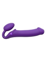 Strap-On-Me Buigbare Strap-On Vibrator met Afstandsbediening Maat XL - Zwart