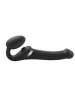 Strap-On-Me Multi Orgasm - Strap-On Vibrator met Lik Stimulator Maat M - Blauw