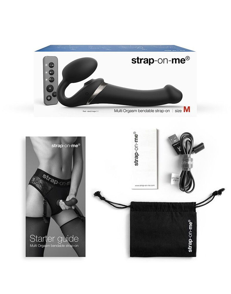 Strap-On-Me Multi Orgasm L - Strapless strap-on vibrator met likstimulator Strap-On-Me Multi Orgasm L - Strapless strap-on vibrator met likstimulator