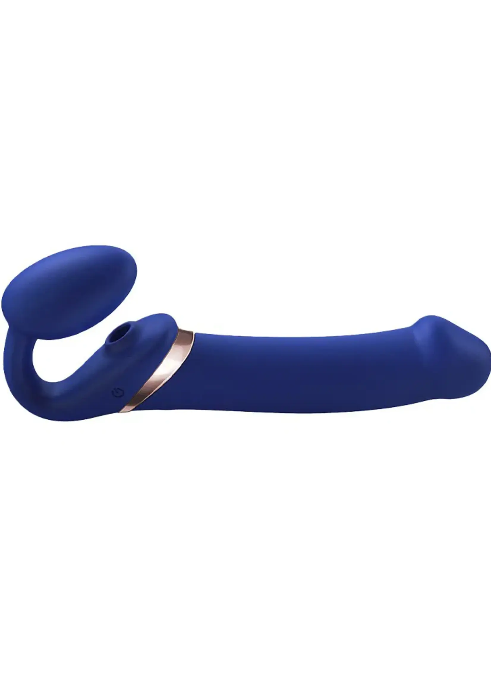 Strap-On-Me Multi Orgasm - Vibromasseur Strap-On avec stimulateur de léchage Taille XL - Ø4.7 x 24.2 cm