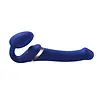 Strap-On-Me Multi Orgasm - Vibromasseur Strap-On avec stimulateur de léchage Taille M - Ø3.8 x 23.3 cm