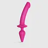 Strap-On-Me Switch Plug-In XXL - Semirealistischer Dildo 17,7 cm Ø3,9 cm mit 2-in-1 Design