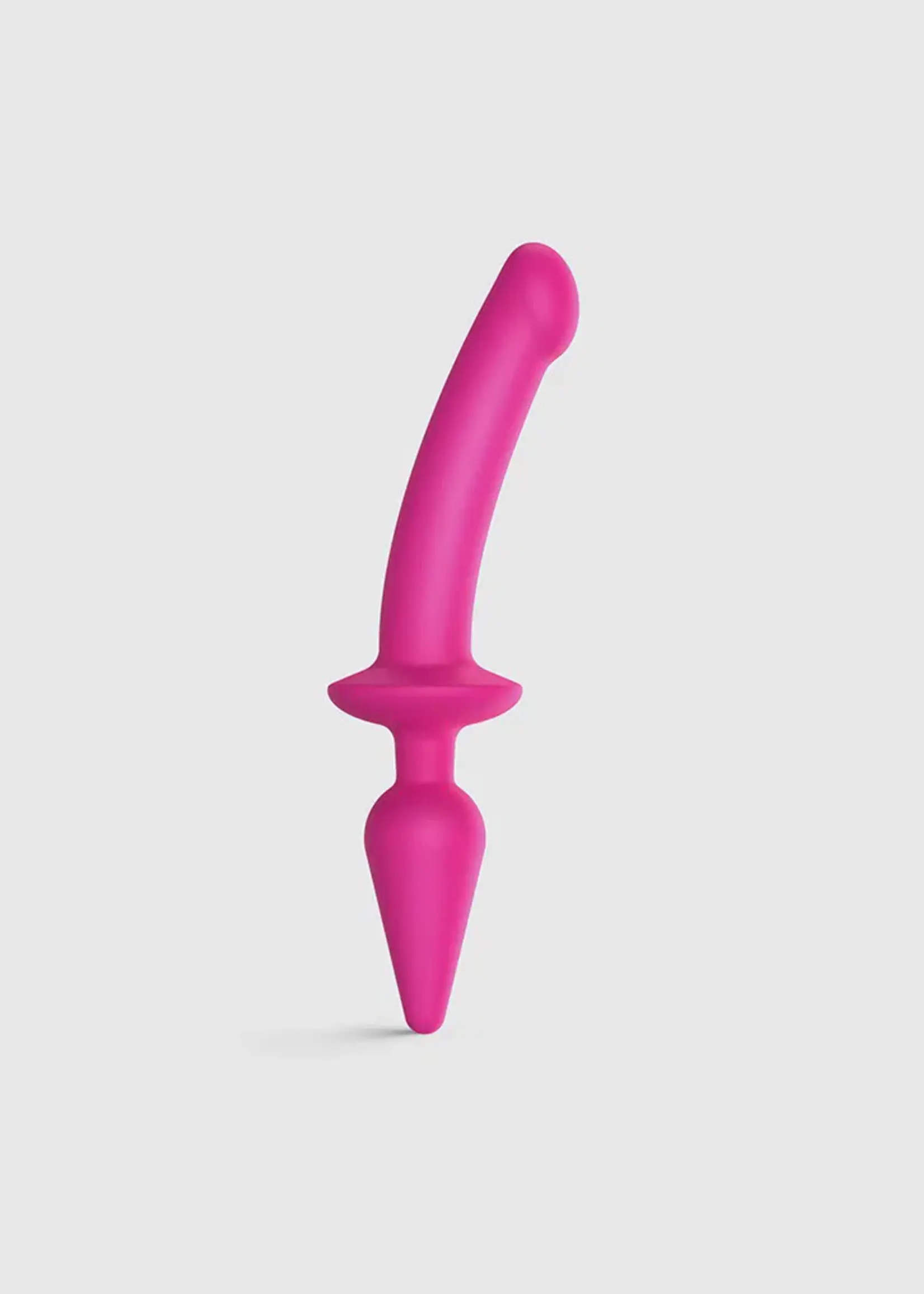Strap-On-Me Plug-In Switch Semi-Réaliste - Gode & Plug Anal 2-en-1 Taille L - Ø 4.5 x 29 cm