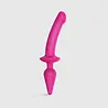 Strap-On-Me Switch Plug-In L - Semi-realistische dildo 15,5 cm Ø3,4 cm met 2-in-1 ontwerp